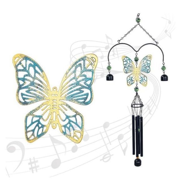 BVGY Memorial Wind Chimes 25 Inches with Butterfly - Picture 2 of 2